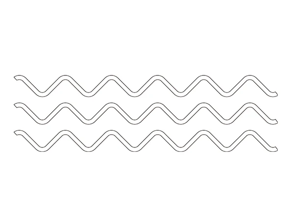 Polyurethane anti-clogging sieve plate with wave opening