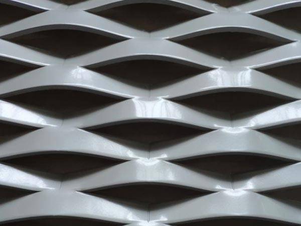 Grey color powder coating decorative aluminum expanded mesh