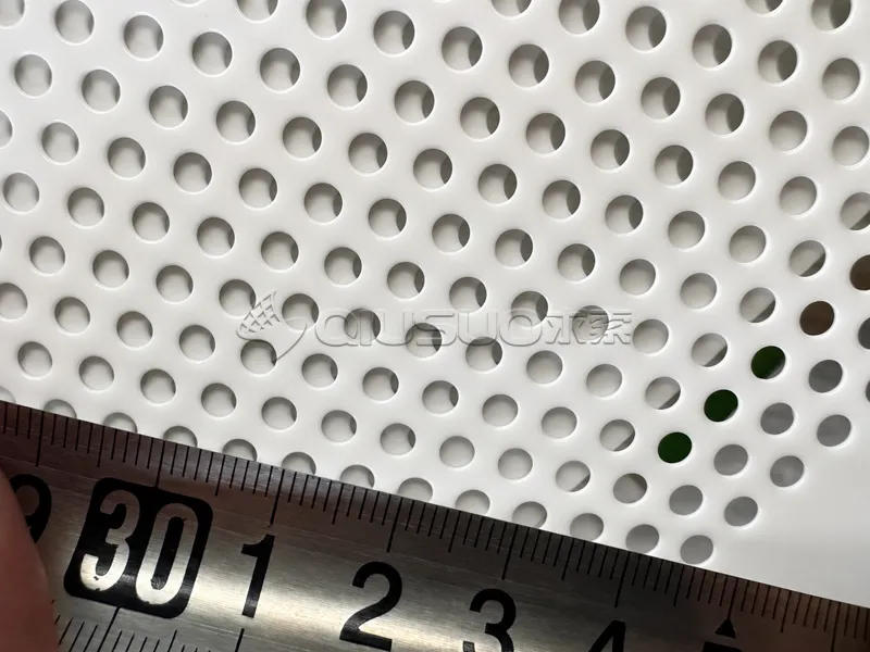 The detailed parts of decorative perforated panels.