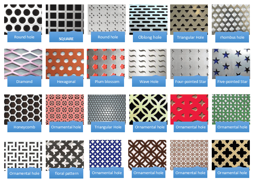 Decorative Perforated Plate For Ceiling Panels And Architecture