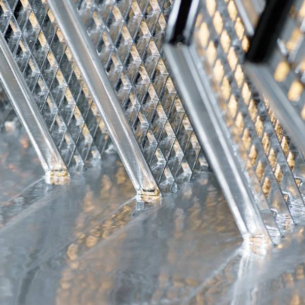 Hot dip galvanized fabrication process for metal panel processing