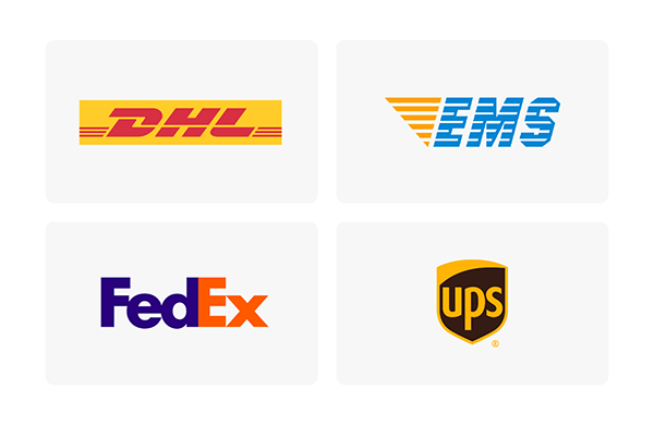 The logos of 4 transport companies