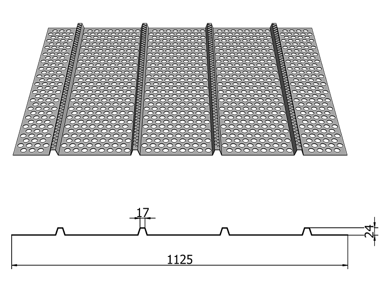 Corrugated Perforated Metal Panels For Architectural Metal Panels