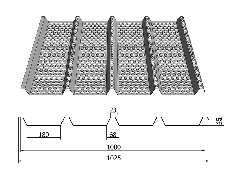 Corrugated Perforated Metal Panels For Architectural Metal Panels