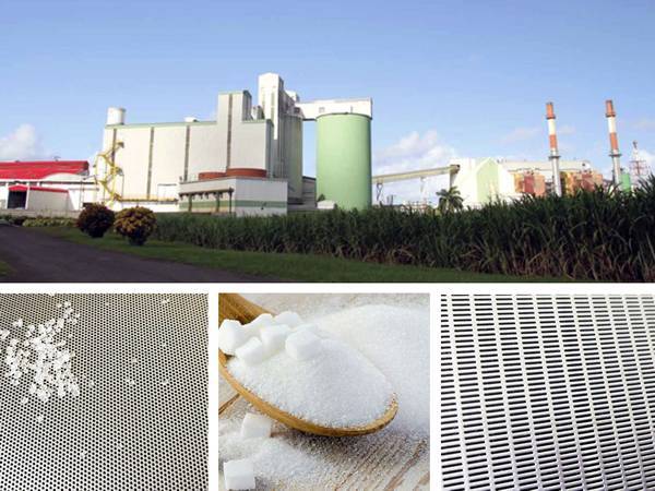 Precision perforated sheet mesh is required for sugar industry.