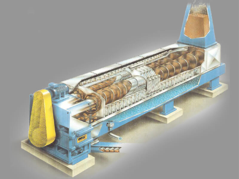 This is a Twin Screw Press Machine model