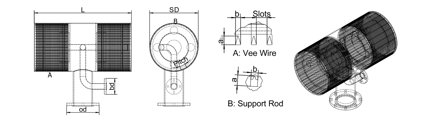 A drawing shows the Intake Screens RFQ needed parameters.