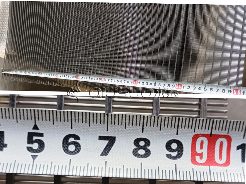 This is a picture of a profile length measured using a tape measure.